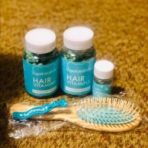 Sugar Bear Hair Vitamins & Brush Set